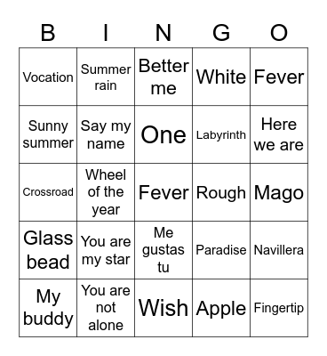 Bingo Card
