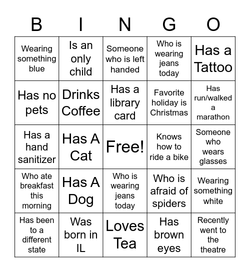 PPR & 850 Club Bingo Card