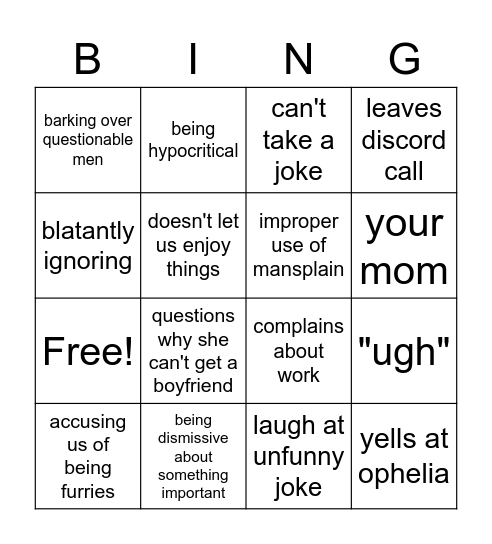 EMMA BINGO Card