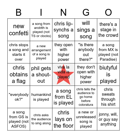 mots tour bingo lol Bingo Card