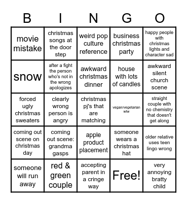 Happiest Season Bingo - NM Bingo Card