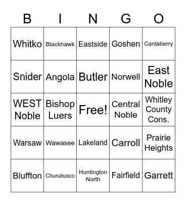 COVID School Closing Bingo Card