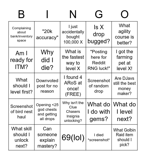 r/MelvorIdle Bingo Card