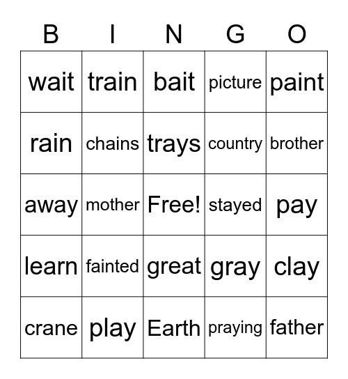 Unit 10 Week 1 Bingo Card