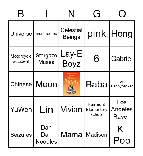 Stargazing Bingo Card