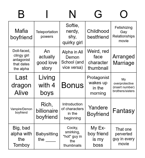 Gacha GLMM Bingo Card