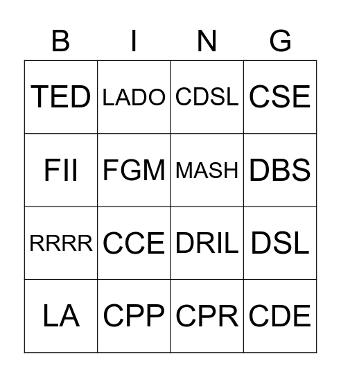 acronym-bingo-card