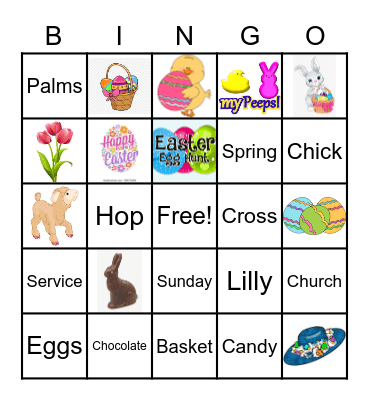 EASTER Bingo Card