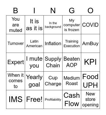 Roadshow 2022 Bingo Card