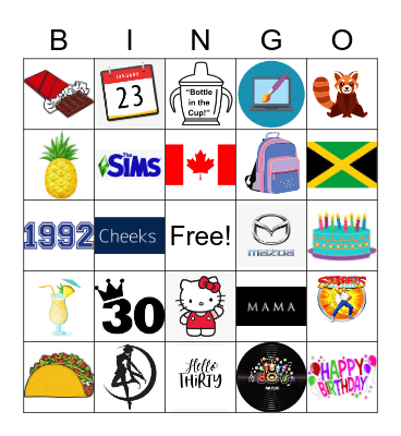 ALL ABOUT ALLYSSA Bingo Card