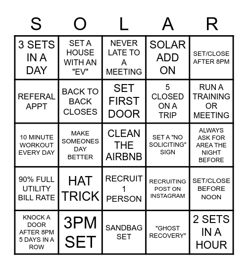 PREMIER-DECA-LUMIO-SOLAR Bingo Card