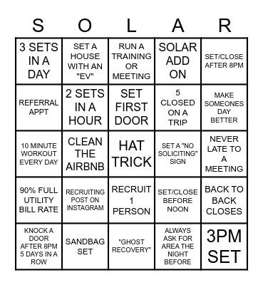 PREMIER-DECA-LUMIO-SOLAR Bingo Card