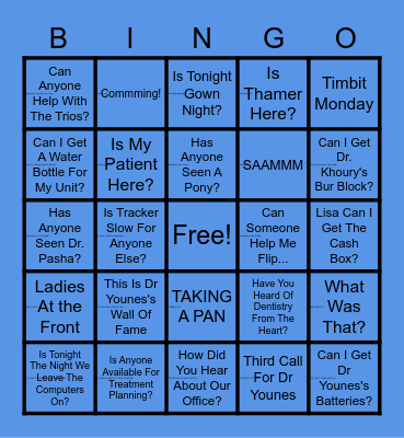 YMMS BINGO Card