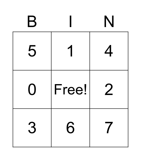 ทดลอง Bingo Card