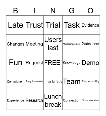 Feature Launch! Bingo Card