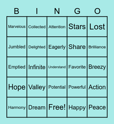 The Word Collector Book Bingo Card