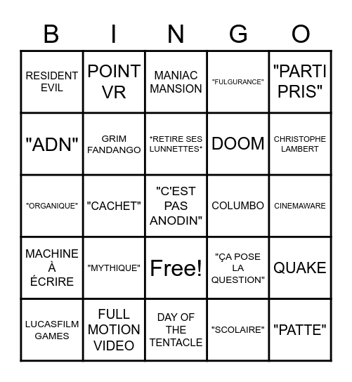Bingo Hello Bingo Card