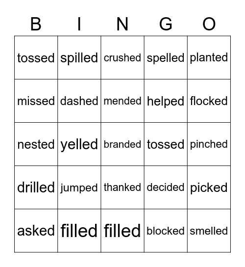 -ed Bingo Card