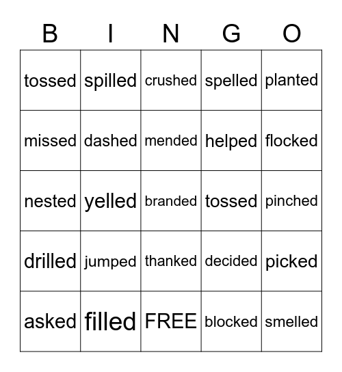-ed Bingo Card