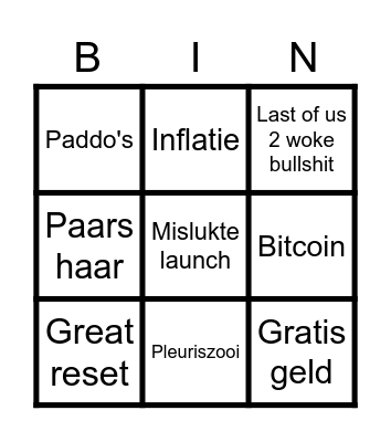 Boris Bingo Card