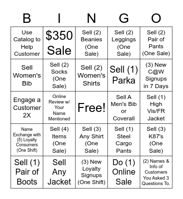 Winter Bingo 2022 Bingo Card