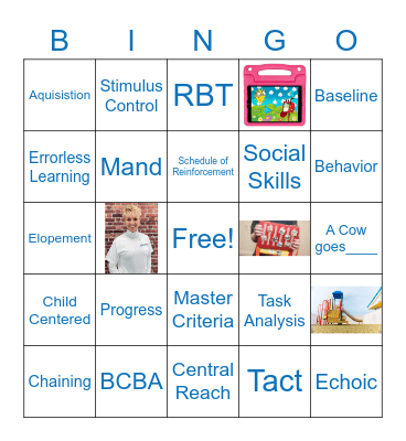 Autism ETC Bingo Card