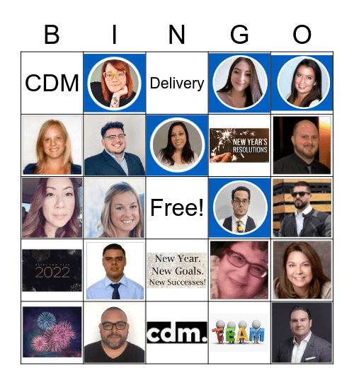 CDM Bingo Card