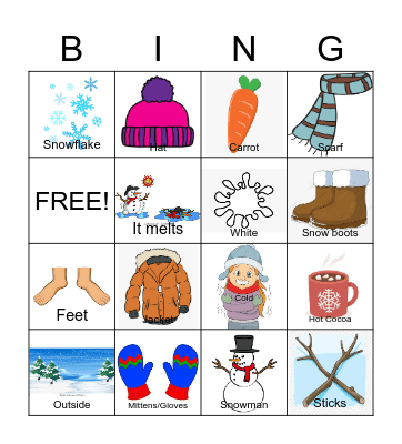 Winter Bingo Card