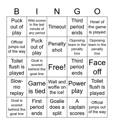 Wild Bingo Card