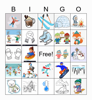 Winter Bingo Card