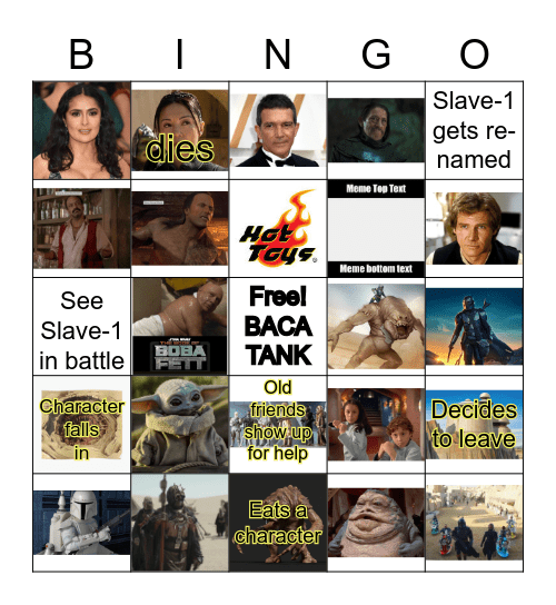 Book Of Boba Fett BINGO Card