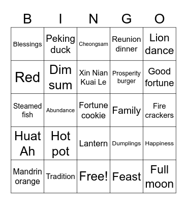IA - CNY Bingo Card