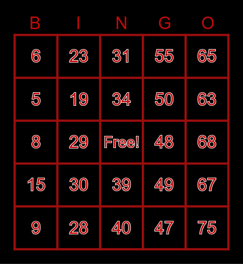 AS MANILA BINGO Card