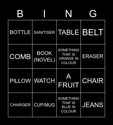 I SPY BINGO!! Bingo Card