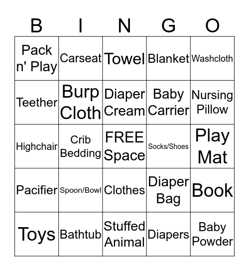 LITTLE MAN BINGO Card