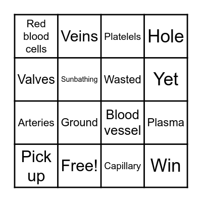 VOCABULARY 8 Bingo Card