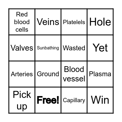 VOCABULARY 8 Bingo Card