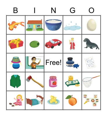 Oxford Phonics World 1 Bingo Card