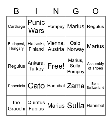 FMR Unit 3 review Bingo Card
