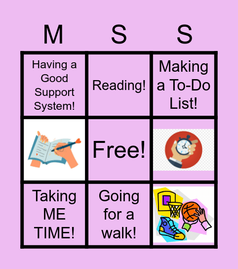 Coping Strategies Bingo!- Ms. Suarez Bingo Card