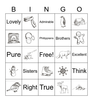 WINTER BINGO Card