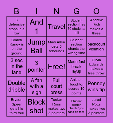 Knockout Cancer Bingo Card