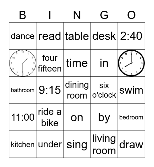 Final Review Bingo Card