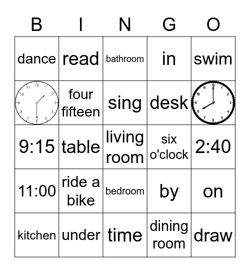 Final Review Bingo Card