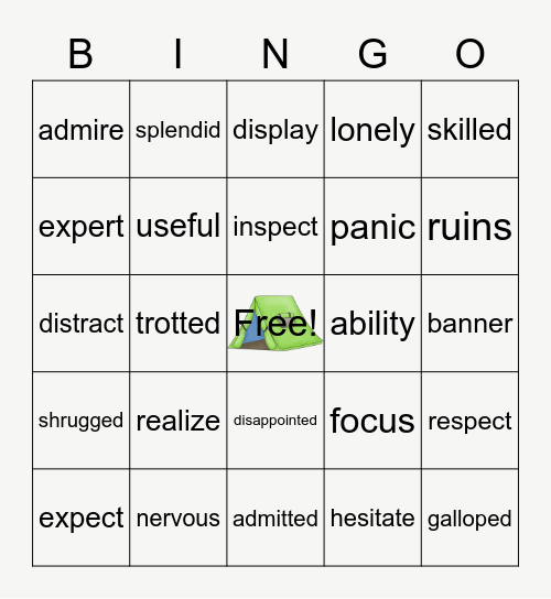 Let's Review Bingo Card