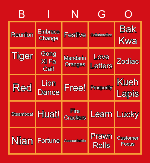 2022 EDMI LNY - BINGO!! Bingo Card