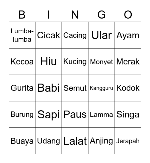 Bingo with auu Bingo Card