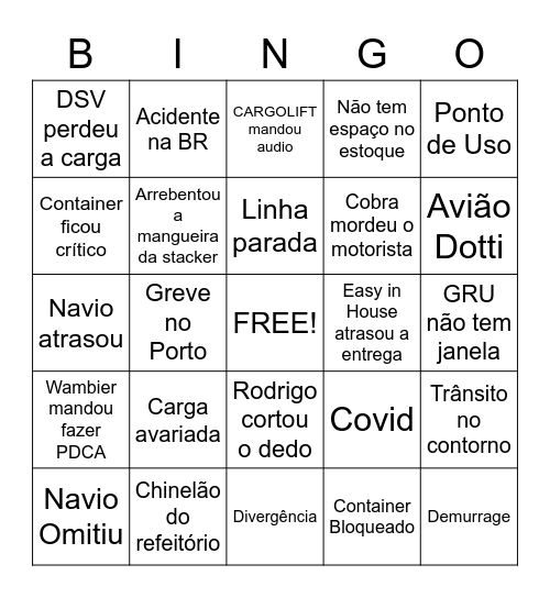 Bingo Material Supply Bingo Card