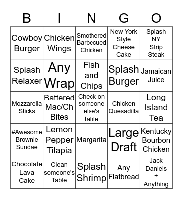 G-Money Bingo Card