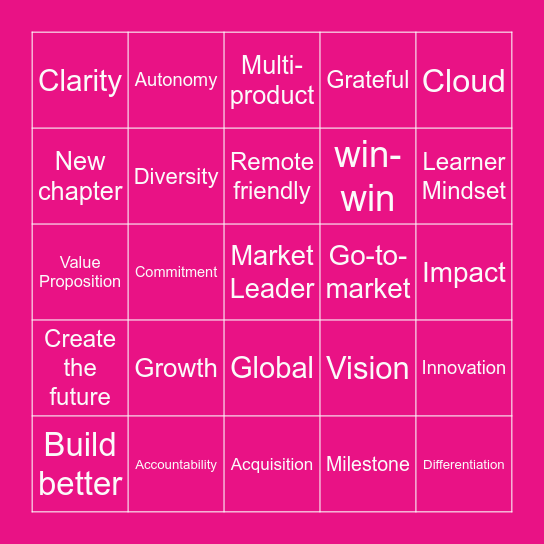 Moneyball PKO BINGO! Bingo Card